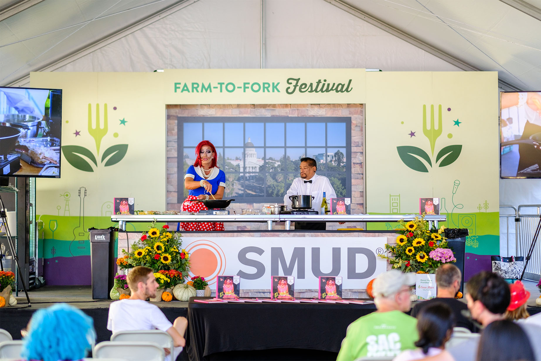 Drag queen cooking demo